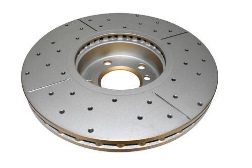 DBA DBA2874X - 07-10 BMW X5 xDrive30i Front Drilled & Slotted Street Series Rotor