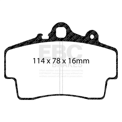 EBC DP21207 - Brakes Greenstuff 2000 Series Sport Pads