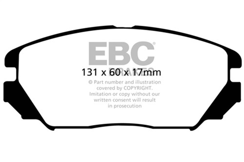 EBC DP21757 - 08-09 Hyundai Azera 3.3 Greenstuff Front Brake Pads