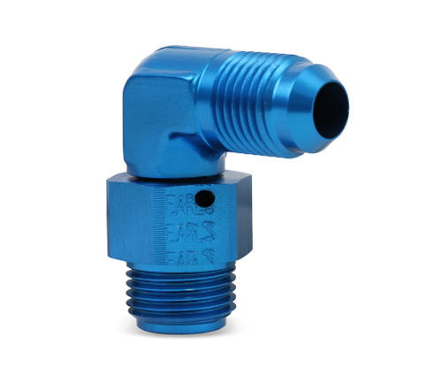 Earl's Performance 949096ERL - 90 Deg. Aluminum AN to O-Ring Port Swivel Adapter