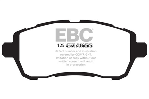 EBC DP22002 - 10+ Ford Fiesta 1.6 (FOR NON-ST/NON-TURBO) Greenstuff Front Brake Pads