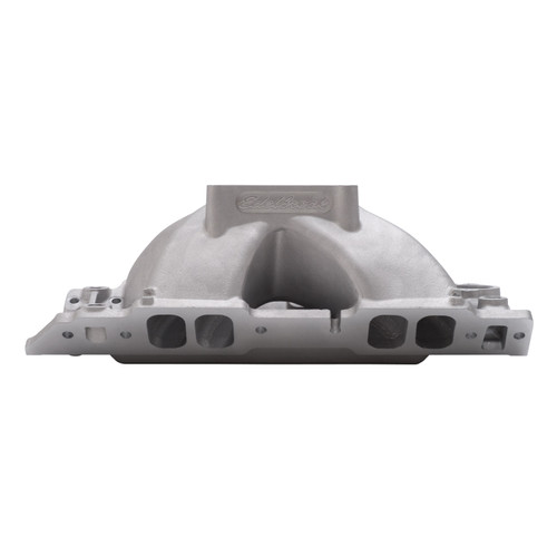 Edelbrock 2896 - Manifold BBC Short Deck Super Victor 565 Conventional Rect Port Heads