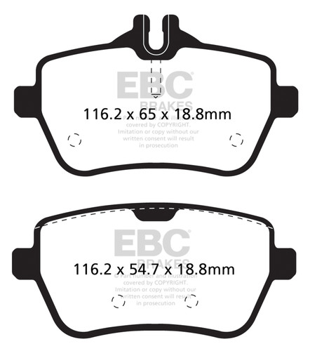 EBC DP32180C - 14+ Mercedes-Benz S550 4.7 Twin Turbo Redstuff Rear Brake Pads