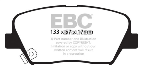 EBC DP31863C - 12+ Hyundai Azera 3.3 Redstuff Front Brake Pads