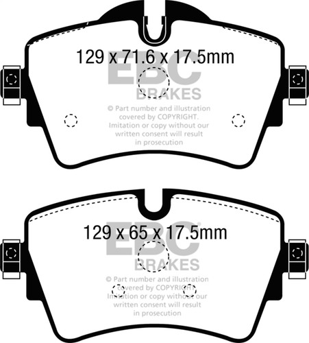 EBC DP32227C - 14+ Mini Hardtop 2.0 Turbo Cooper S Redstuff Front Brake Pads