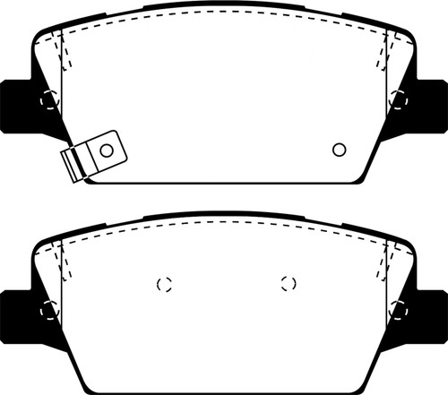 EBC DP33086C - 2017+ Kia Cadenza 3.3L Redstuff Rear Brake Pads