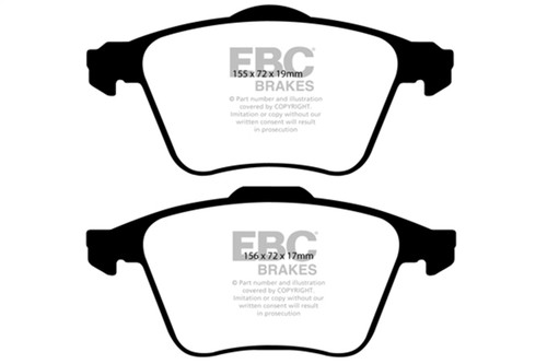 EBC DP41679R - 08-10 Volvo S60 2.5 Turbo T5 Yellowstuff Front Brake Pads