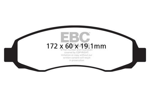 EBC DP41647R - 03-04 Dodge Dakota 2WD 3.7 Yellowstuff Front Brake Pads