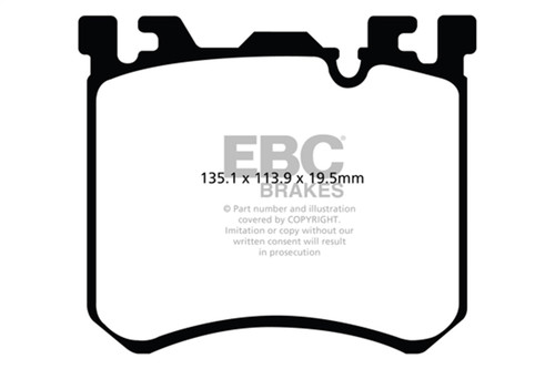 EBC DP42091R - 10+ BMW X5M 4.4 Twin Turbo Yellowstuff Front Brake Pads EBC DP42091R - 10+ BMW X5M 4.4 Twin Turbo Yellowstuff Front Brake Pads