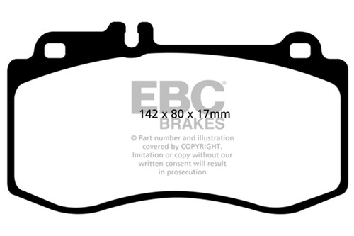 EBC DP41857R - 10+ Mercedes-Benz E350 3.5 AMG Sport Package Yellowstuff Front Brake Pads EBC DP41857R - 10+ Mercedes-Benz E350 3.5 AMG Sport Package Yellowstuff Front Brake Pads