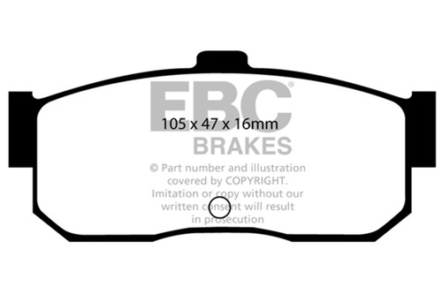 EBC DP4889R - 91-97 Infiniti G20 2.0 Yellowstuff Rear Brake Pads