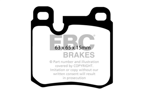 EBC DP4996R - 77-90 Porsche 911 3.3 Turbo Yellowstuff Rear Brake Pads