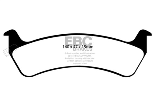 EBC DP61129 - 92-94 Jeep Grand Cherokee 4.0 Greenstuff Rear Brake Pads
