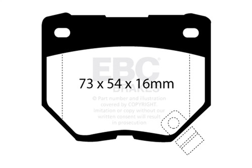 EBC DP5826NDX - 89-95 Nissan Skyline (R32) 2.6 Twin Turbo GT-R Bluestuff Rear Brake Pads