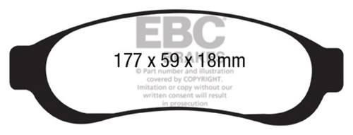 EBC DP61779 - 6000 Series Greenstuff Truck/SUV Brakes Disc Pads