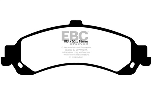 EBC DP61635 - 02 Cadillac Escalade 5.3 (PBR rear caliper) Greenstuff Rear Brake Pads