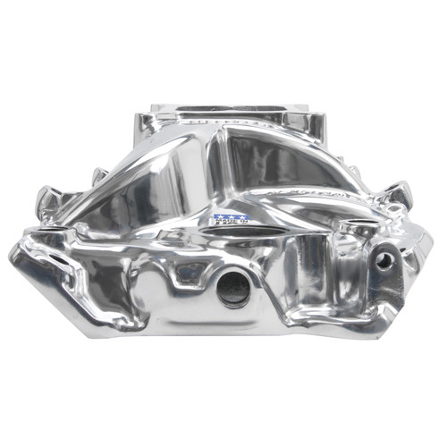 Edelbrock 75611 - Polished B/B Chevy O-Port RPM Air-Gap Manifold