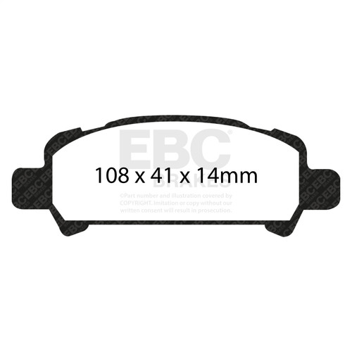 EBC DP81293RP1 - Racing 98-02 Subaru Impreza RP-1 Race Rear Brake Pads EBC DP81293RP1 - Racing 98-02 Subaru Impreza RP-1 Race Rear Brake Pads
