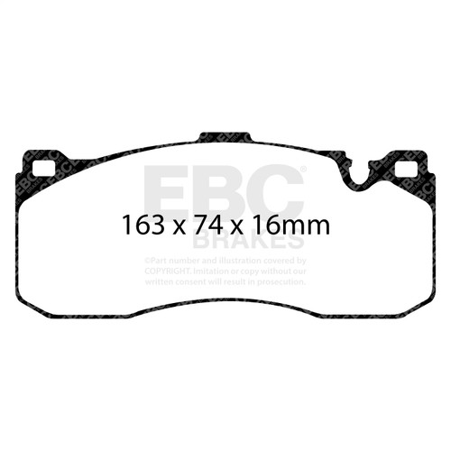 EBC DP81995RP1 - Racing 11-13 BMW 1 Series (E82) Coupe RP-1 Race Front Brake Pads