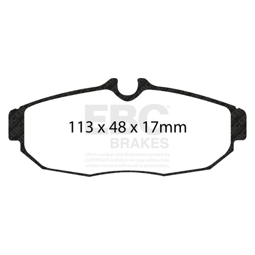 EBC DP81741RP1 - Racing 05-10 Ford Mustang (5th Gen) RP-1 Race Rear Brake Pads