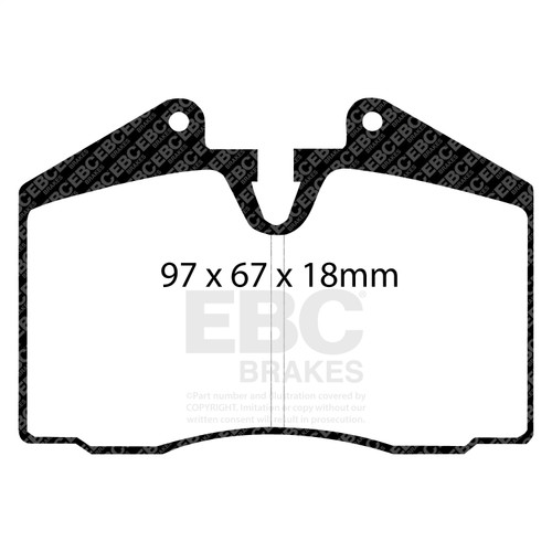 EBC DP8612RPX - Racing 89-95 Ferrari 348 3.4L RP-X Front Brake Pads