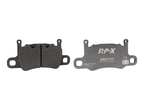 EBC DP82207RPX - Racing 13-15 Porsche 911 (991) GT3 3.8L (Cast Iron Rotor Only) RP-X Rear Brake Pads