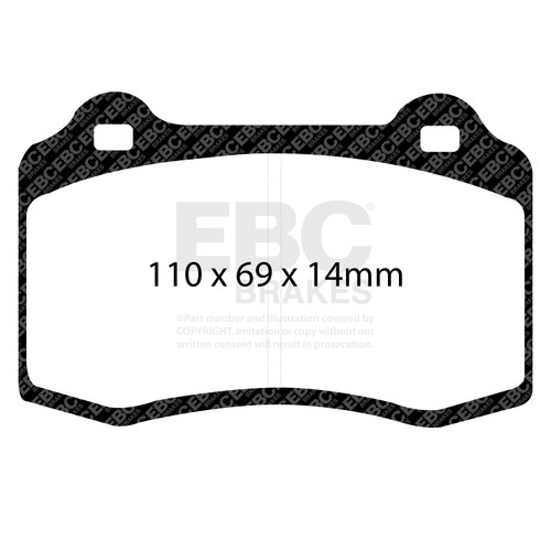 EBC DP81140.14SR21 - Racing 04-08 Ferrari 430 4.3L SR-21 Sintered Race Front Brake Pads