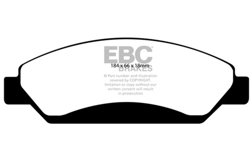 EBC ED91742 - 07 Cadillac Escalade 6.2 2WD Extra Duty Front Brake Pads