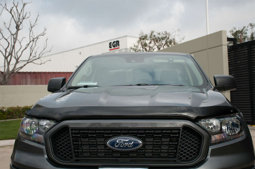 EGR 303551 - 2019+ Ford Ranger XL/XLT Superguard Hood Guard - Dark Smoke ()