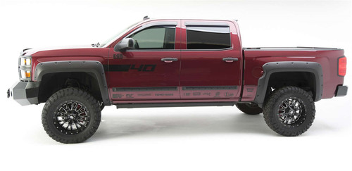 EGR 791675 - 14+ Chev Silverado 5ft Bed Bolt-On Look Fender Flares - Set - Matte