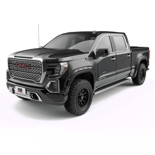 EGR 791794-GBA - 19-23 Gmc Sierra 1500 Painted To Code Traditional Bolt-On Look Fender Flares Black Set Of 4