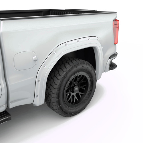 EGR 791794-GAZ - 19-23 Gmc Sierra 1500 Summit Traditional Bolt-On Look Fender Flares White Set Of 4