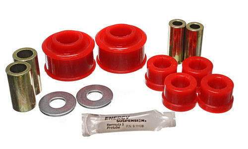 Energy Suspension 19.3102R - Subaru Crosstrek/Forester/Impreza/Legacy/WRX Red Front Control Arm Bushing Set