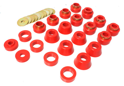 Energy Suspension 2.4105R - Body Mounts - Red