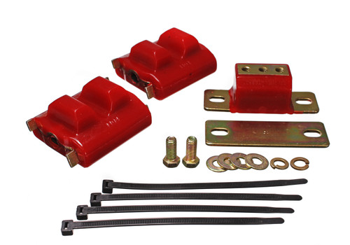 Energy Suspension 3.1130R - 73-92 Chevrolet Camaro Red Motor and Transmission Mounts; Zinc Finish
