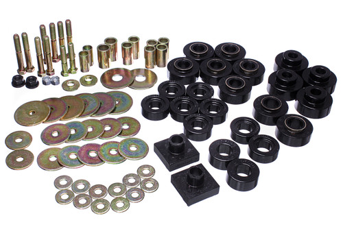 Energy Suspension 3.4161G - 68-72 Oldsmobile Cutlass Black Body Mount Set