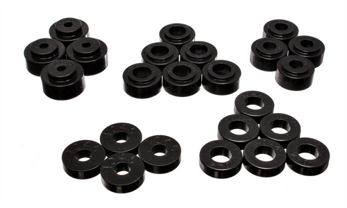 Energy Suspension 3.4113G - 68-72 Chevrolet Chevelle/Monte Carlo/Malibu/Laguna/El Camino Black Body Mount Set