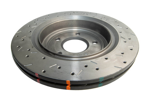 DBA DBA42991BLKXS - 2009 Chevrolet Corvette ZR1 4000 Series Drilled and Slotted Rear Rotor