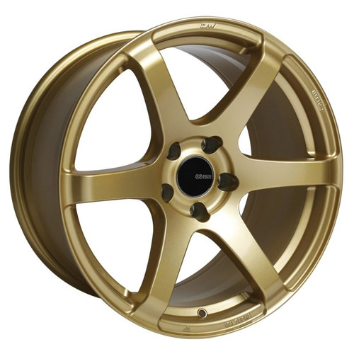 Enkei 485-880-8045GG - T6S 18x8 45mm Offset 5x100 Bolt Pattern 72.6 Bore Gold Wheel