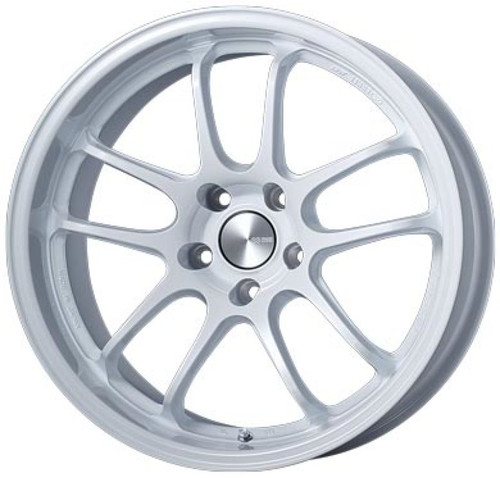 Enkei 489-890-6525WP - PF01EVO 18x9 25mm Offset 5x114.3 75mm Bore Pearl White Wheel Special Order / No Cancel