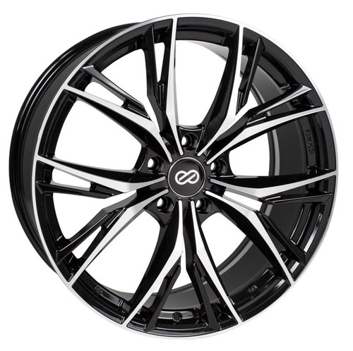 Enkei 505-880-5140BKM - ONX 18x8 5x110 40mm Offset 72.6mm Bore Black Machined Wheel