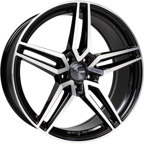Enkei 532-880-6540BKM - Victory 18x8 5x114.3 40mm Offset 72.6mm Bore Black Machined Wheel