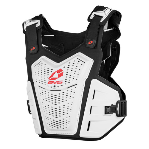 EVS F120-WH-S/M - F1 Roost Deflector White/Red - Small/Medium