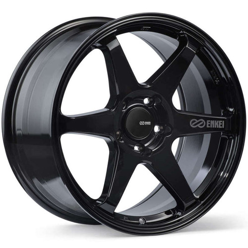 Enkei 539-780-6540BK - T6R 17x8 40mm Offset 5x114.3 Bolt Pattern 72.6 Bore Gloss Black Wheel Enkei 539-780-6540BK - T6R 17x8 40mm Offset 5x114.3 Bolt Pattern 72.6 Bore Gloss Black Wheel