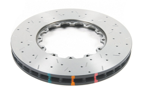 DBA DBA52224.1XS - 2008+ Mitsubishi EVO 10 T3 5000 Series Drilled and Slotted Front Replacement Rotor w/NAS Nuts KP