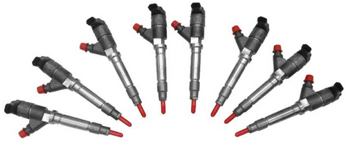 Exergy E01 10454 - 07.5-10 Chevrolet Duramax 6.6L LMM Reman 250% Over Injector - Set of 8