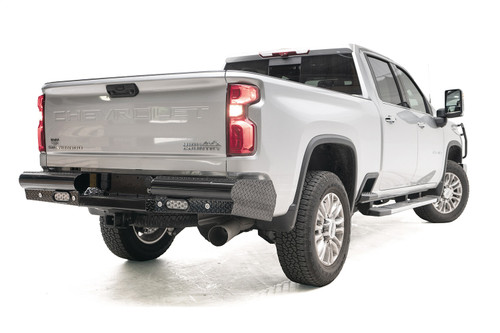 Fab Fours CH20-T4950-1 - Black Steel Ranch Rear Bumper