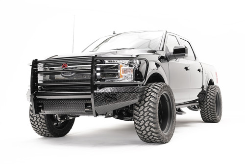 Fab Fours FF18-K4560-1 - Black Steel Front Bumper