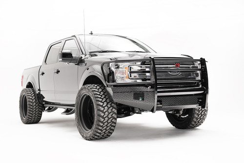 Fab Fours FF18-K4560-1 - Black Steel Front Bumper