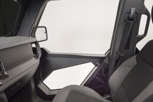 Fab Fours FB1031-1 - Trail Doors; Inserts; Matte Black Powder Coat: 4 Pcs;